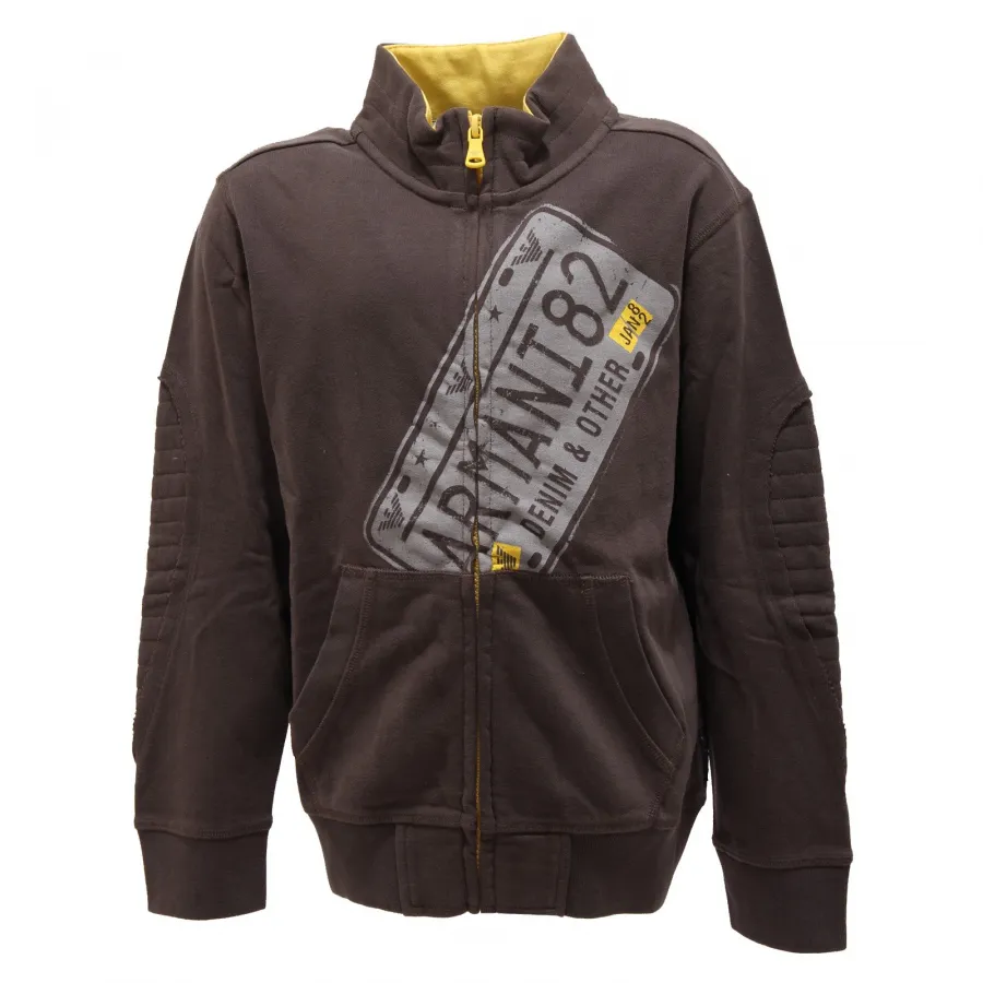 2425R felpa bimbo grigia ARMANI JUNIOR maglie kids sweatshirts