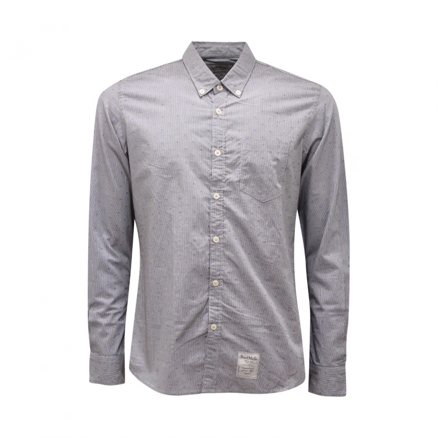 8938AS camicia uomo FREDMELLO GARMENT DYED man shirt