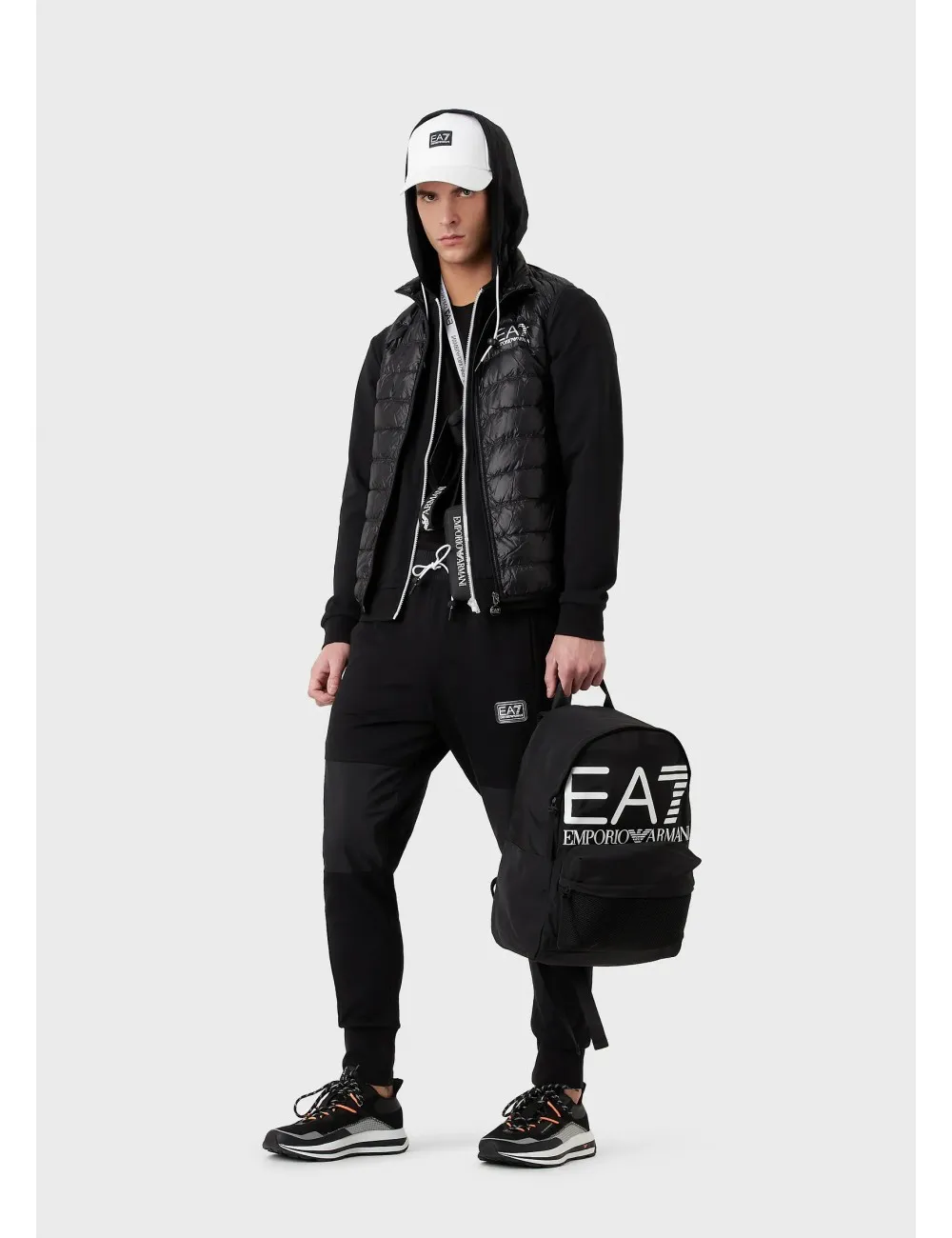 8NPQ01 1200 PIUMINO SMANICATO EA7 EMPORIO ARMANI UOMO GIUBBOTTO GILET GIUBBINO