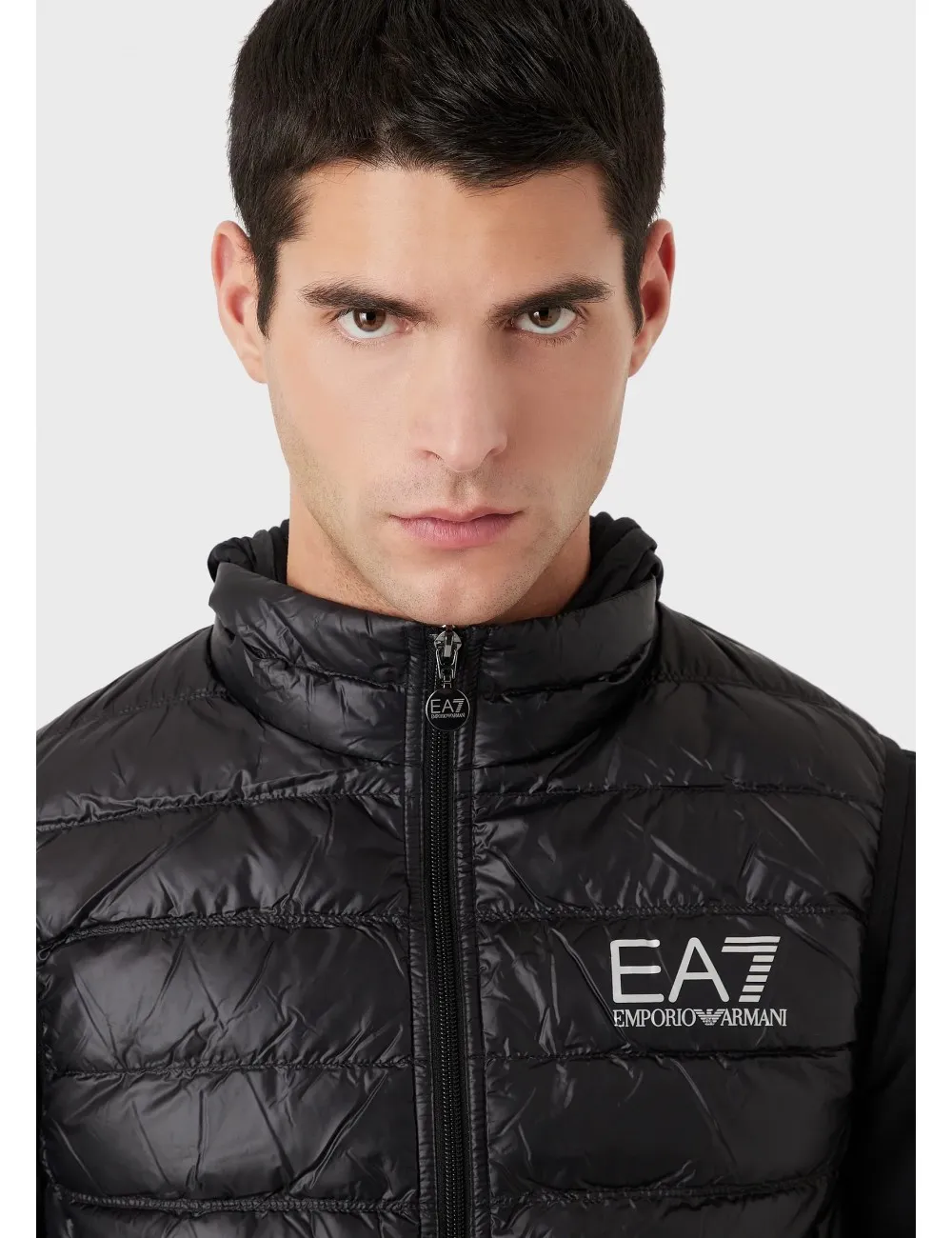 8NPQ01 1200 PIUMINO SMANICATO EA7 EMPORIO ARMANI UOMO GIUBBOTTO GILET GIUBBINO