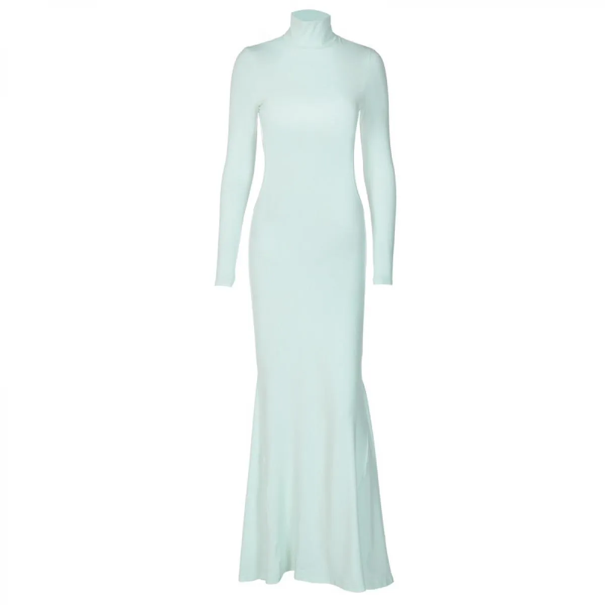 Abiti lunghi con cut-out senza schienale Abiti da party club Abiti da donna eleganti a maniche lunghe con sirena Abiti da ballo