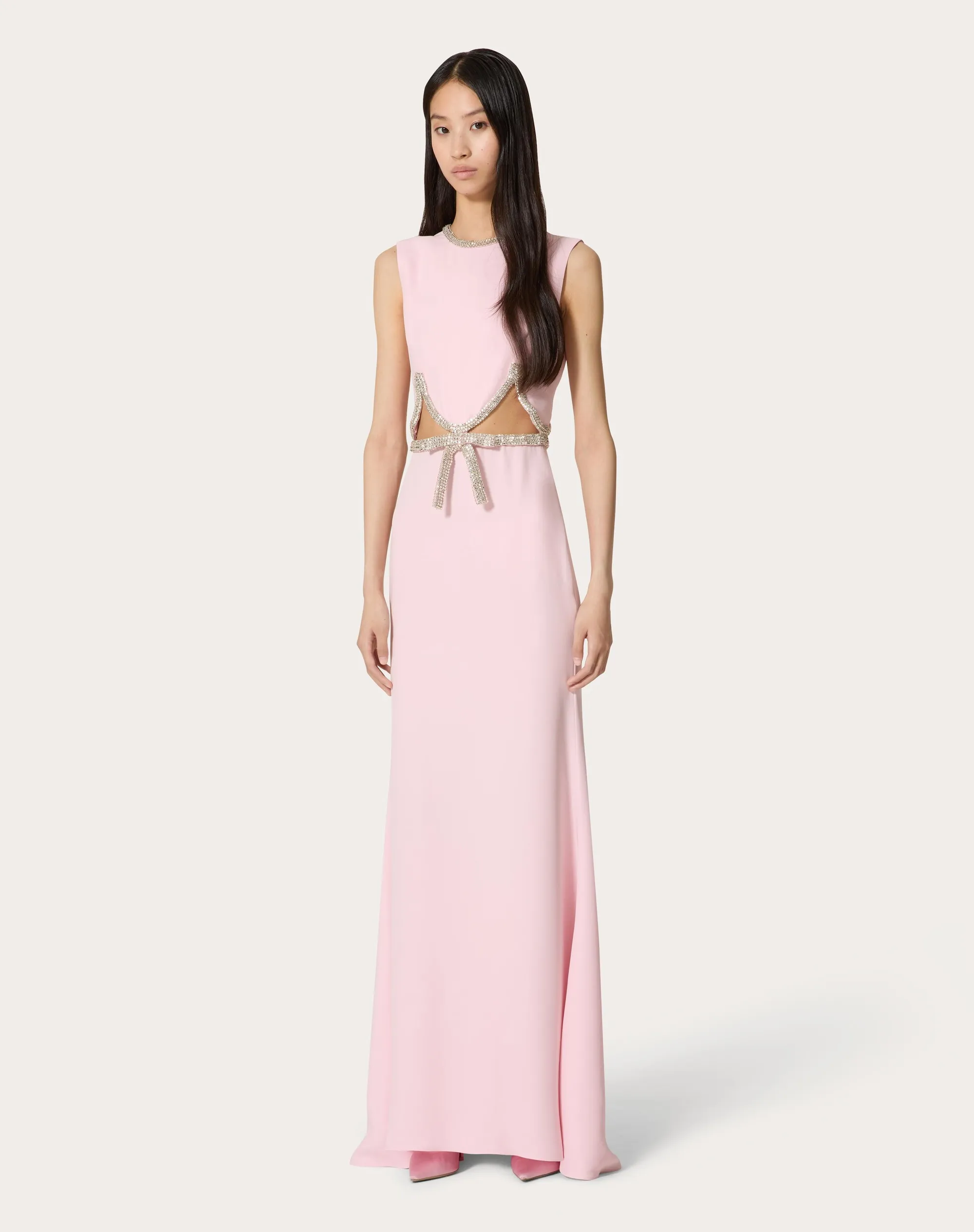 ABITO DA SERA IN CADY COUTURE RICAMATO