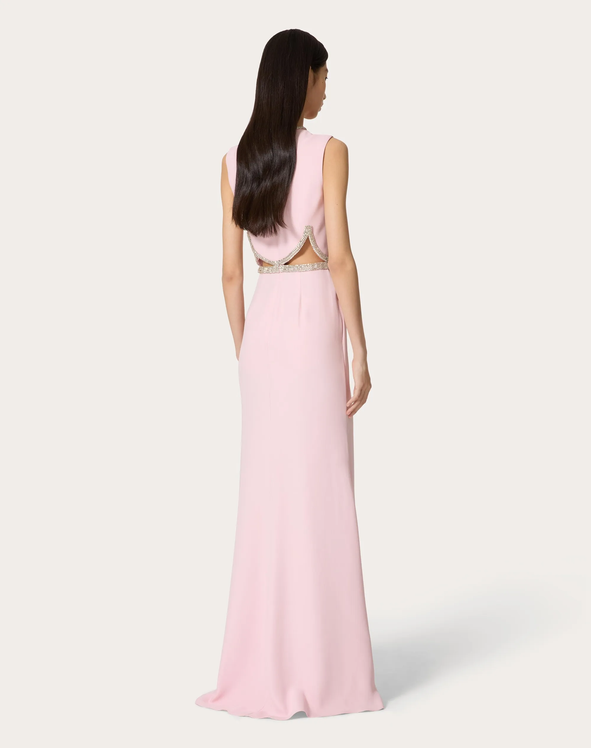 ABITO DA SERA IN CADY COUTURE RICAMATO