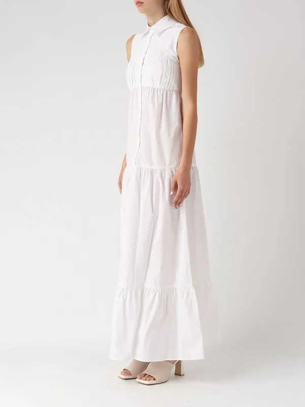 Abito donna Patrizia Pepe chemisier in cotone Bianco