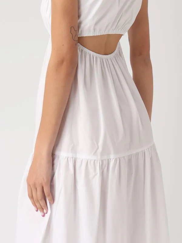 Abito donna Patrizia Pepe chemisier in cotone Bianco