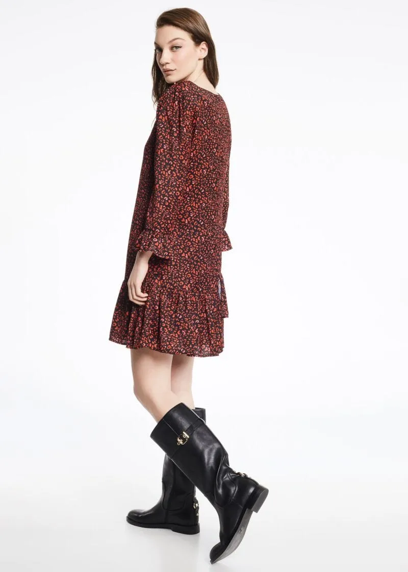 Abito in georgette stampata