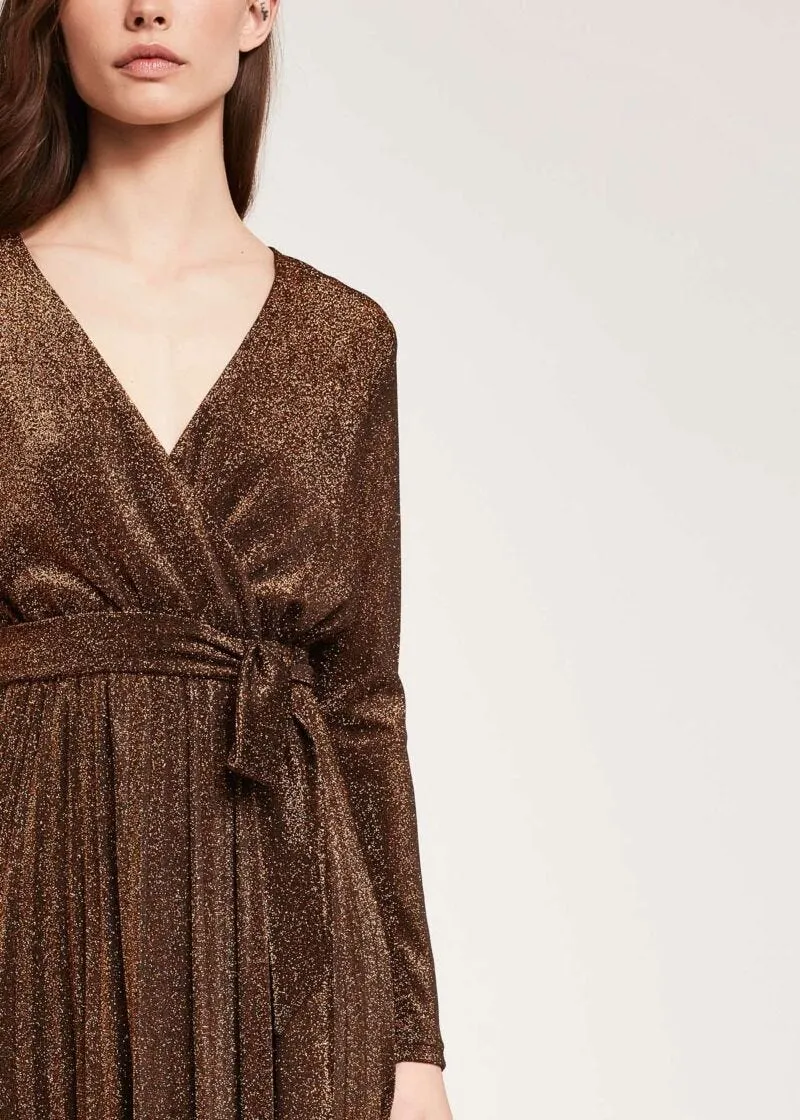 Abito in lurex plissé