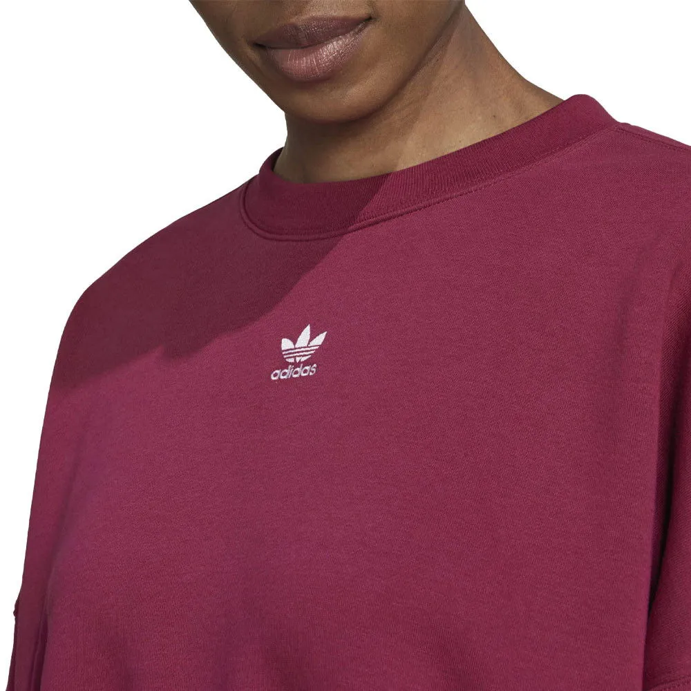 ADIDAS ORIGINALS FELPA GIROCOLLO SMALL LOGO DONNA