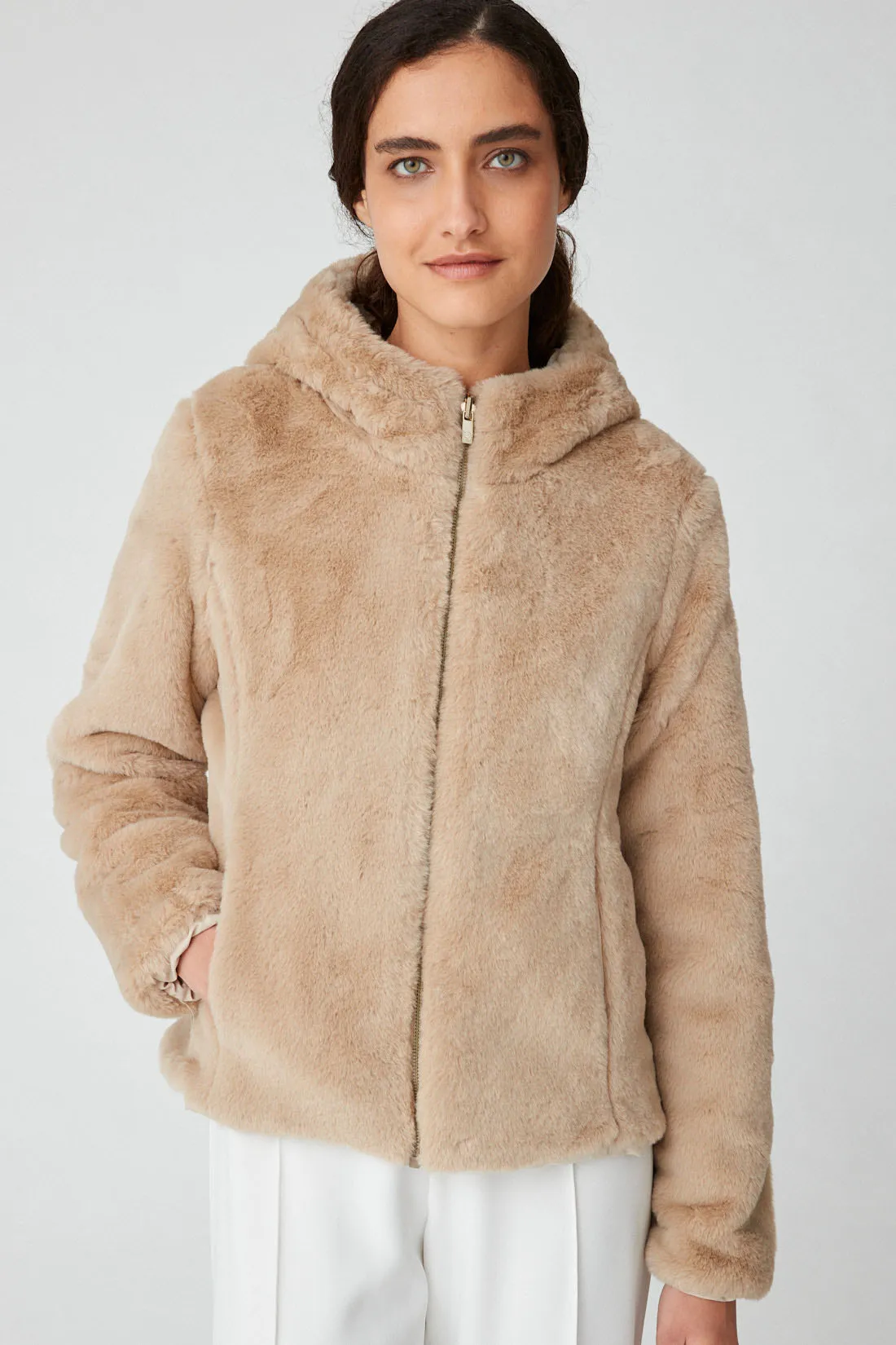 ALBA – Giacca beige reversibile