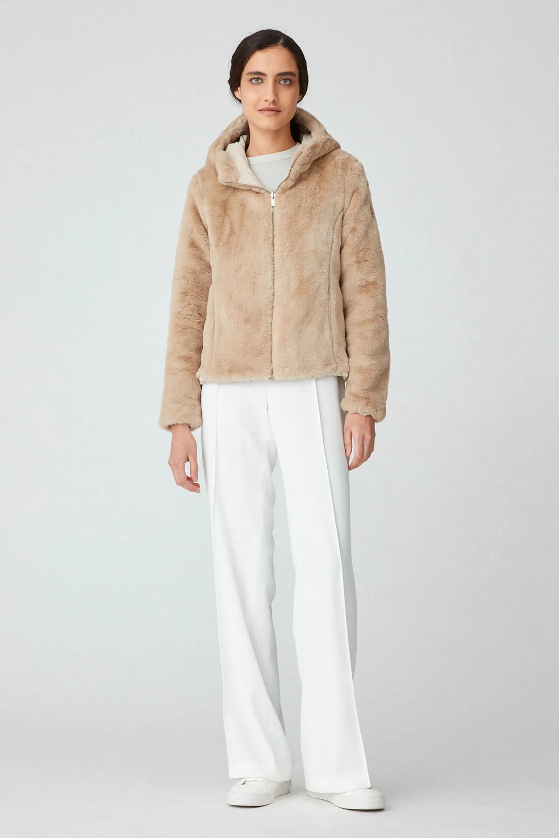 ALBA – Giacca beige reversibile