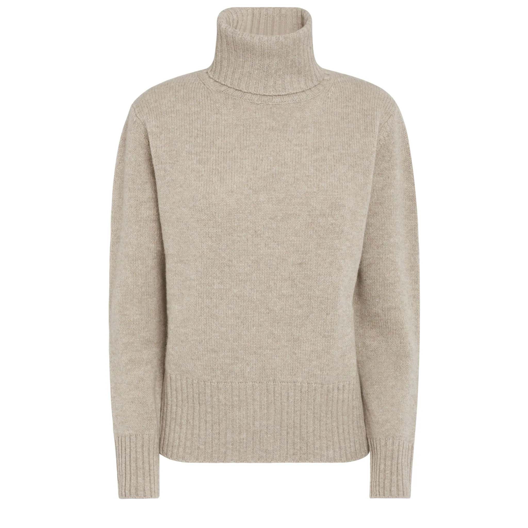 ALLUDE  Maglione in lana beige