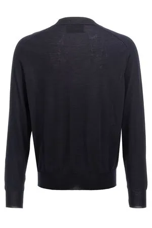 AMI Abbigliamento,Maglieria Maglione in lana blu notte 