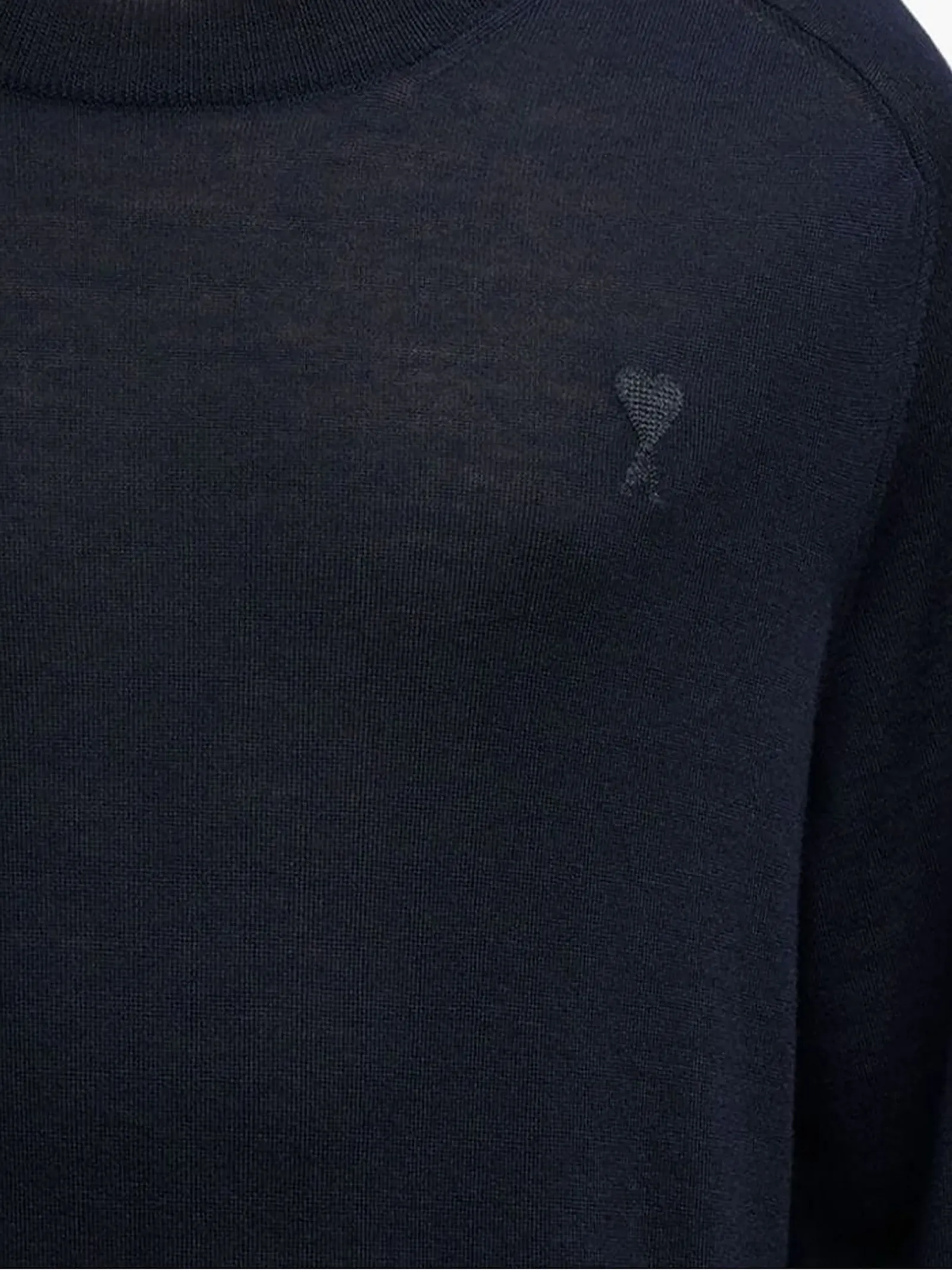 AMI Abbigliamento,Maglieria Maglione in lana blu notte 