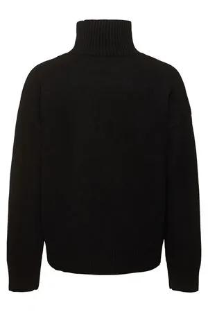 AMI Abbigliamento,Maglieria Maglione in lana nera 