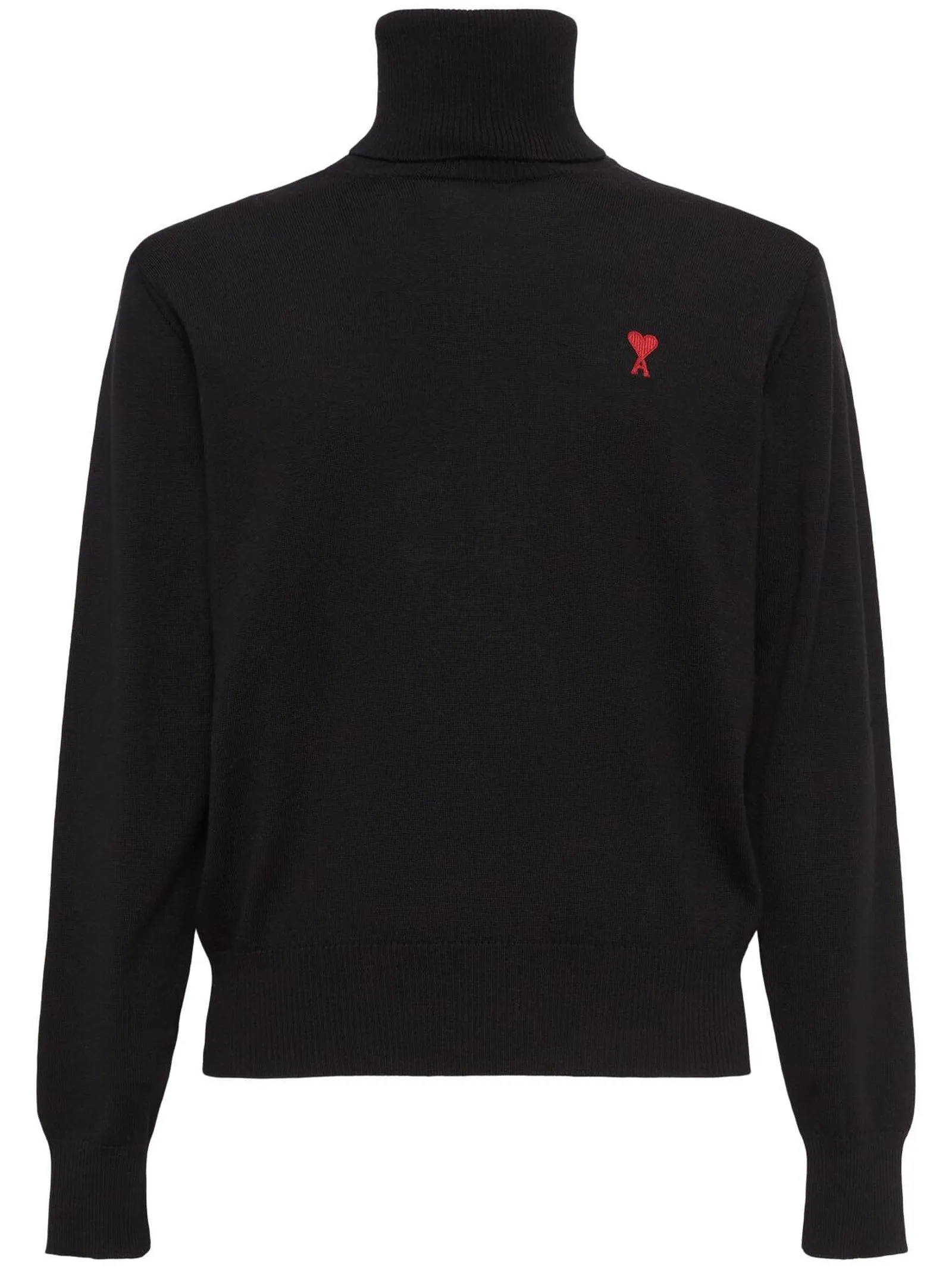 AMI Abbigliamento,Maglieria Maglione in lana nero 