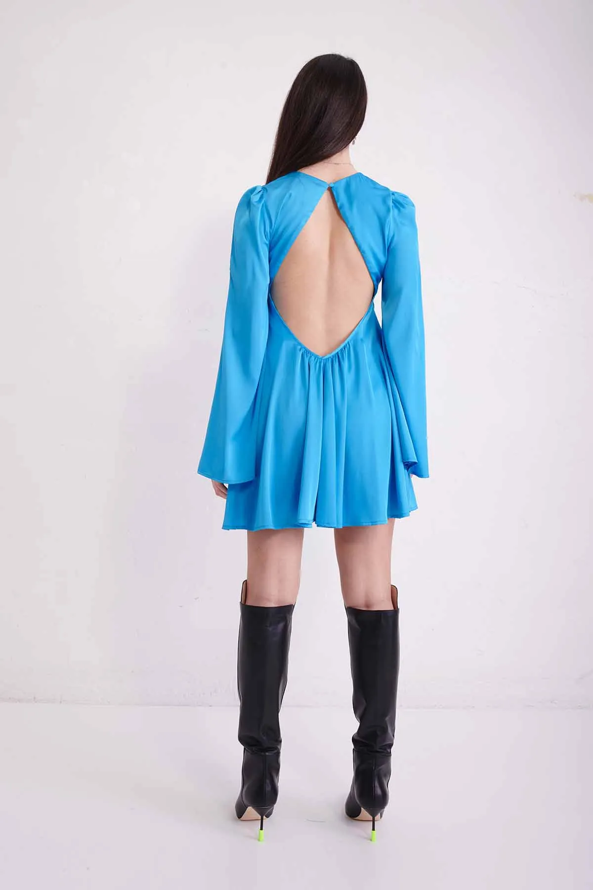 ANIYE BY Abito svasato  in raso EDA