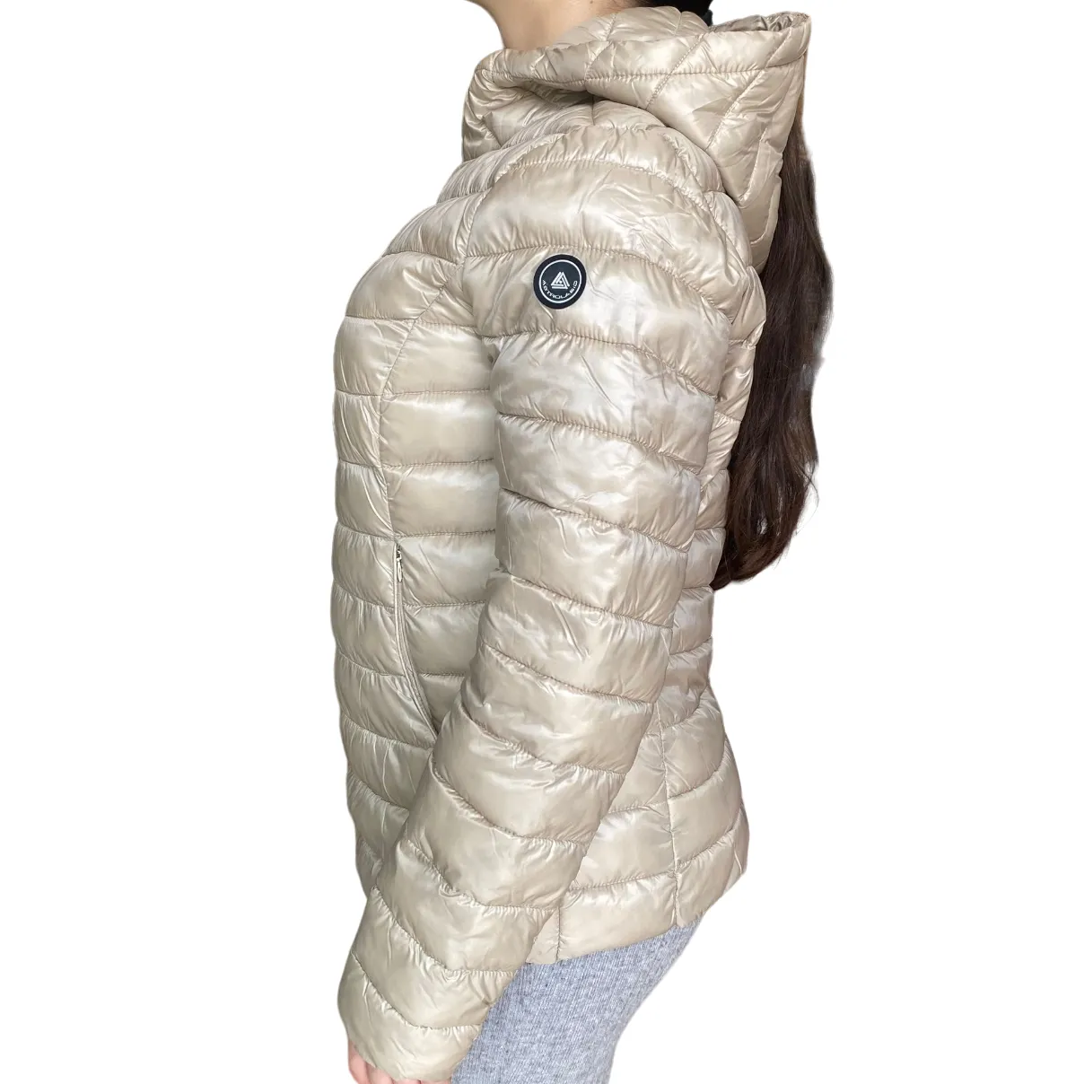 Astrolabe women's hooded jacket 100 grams CV87 095 beige