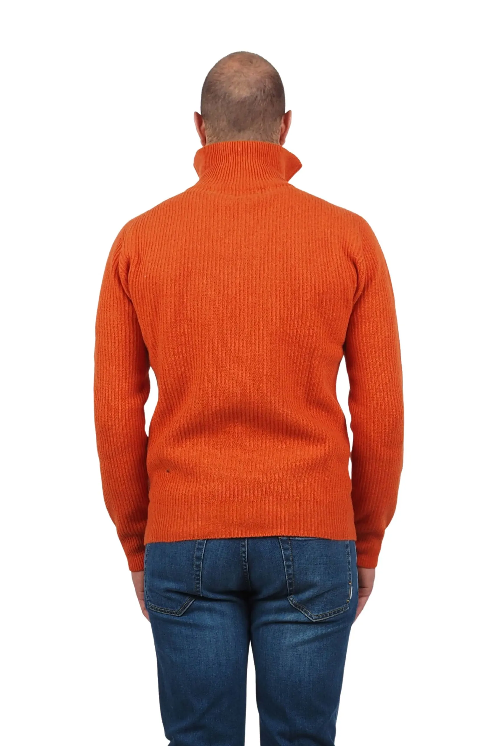 AT.P.CO maglia arancio uomo mezza zip