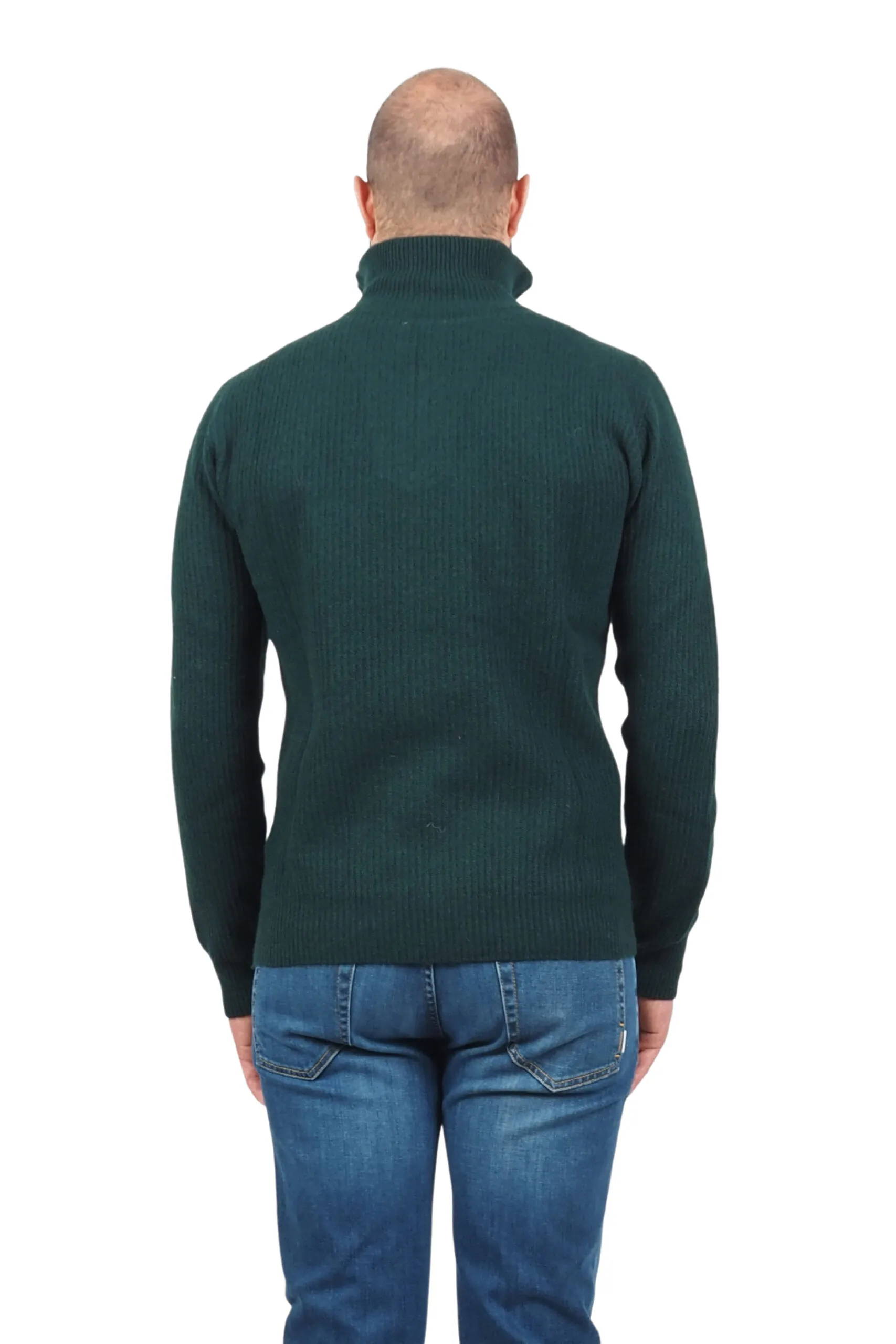 AT.P.CO maglia verde uomo mezza zip