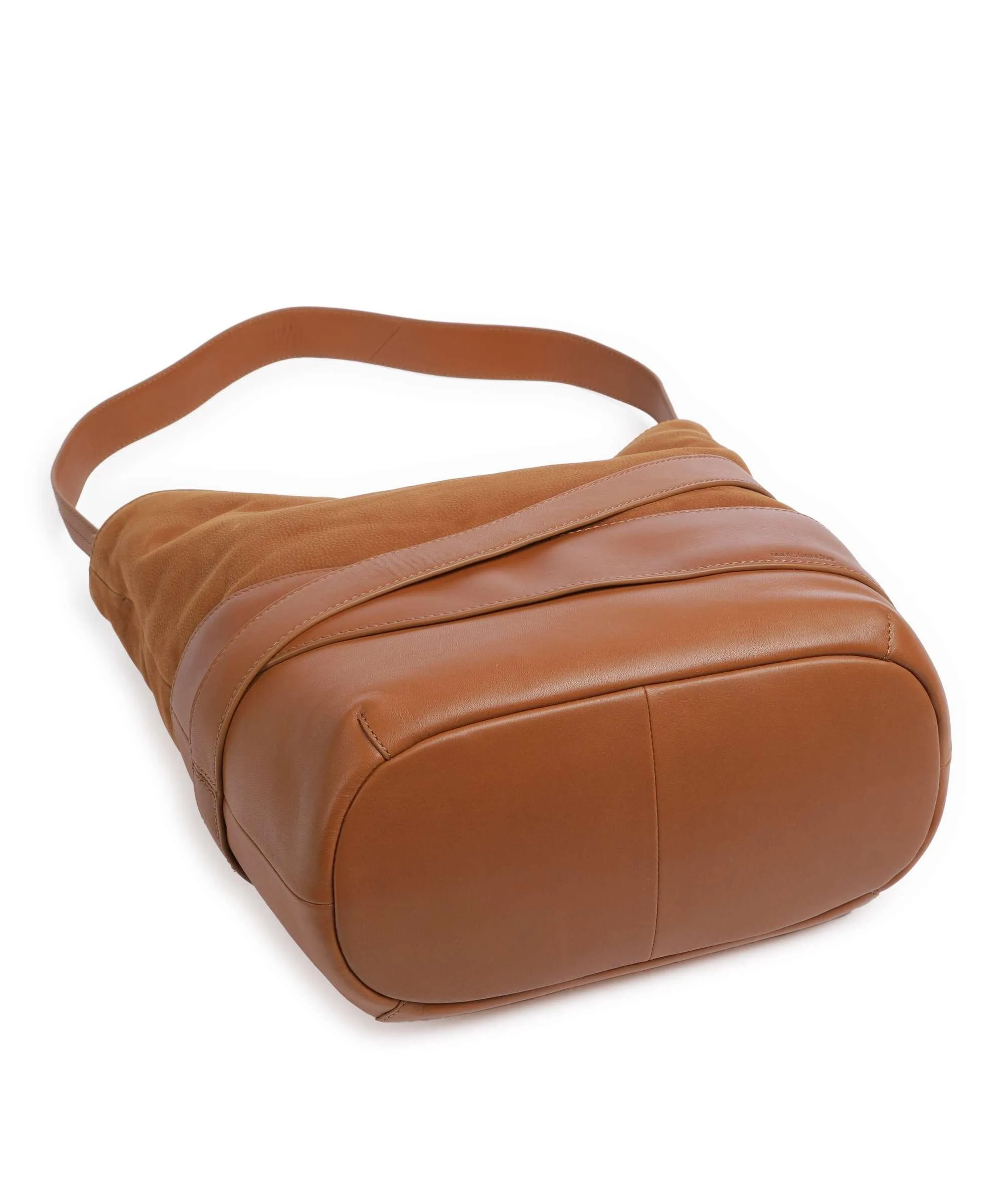  Aunts & Uncles Heavenly Meadow Daydream Borsa hobo pelle di vacchetta finemente grana, pelle bovina ruvida marrone  
