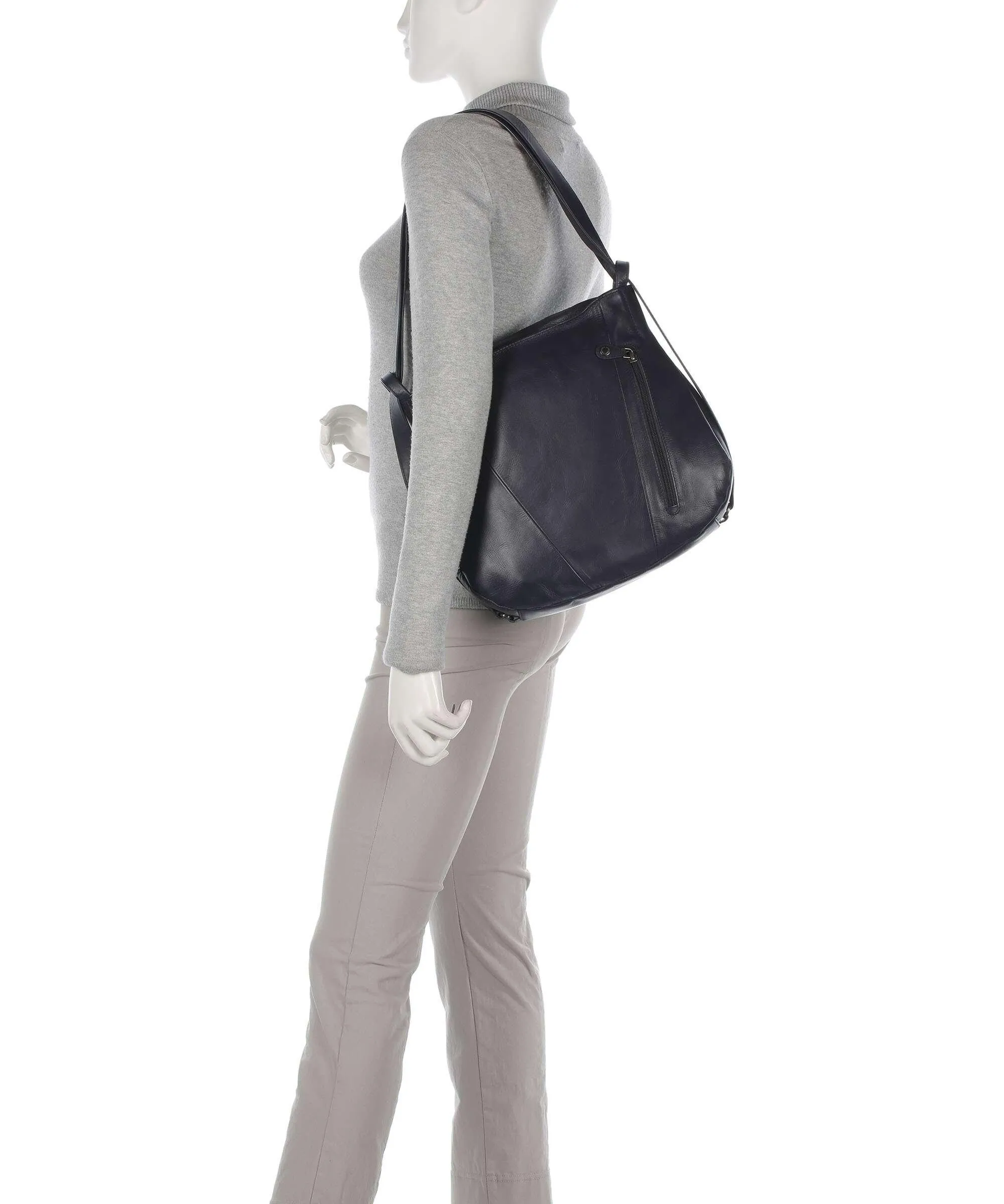  Aunts & Uncles Heavenly Meadow Pleasance Borsa a zainetto pelle di vacchetta finemente grana navy  