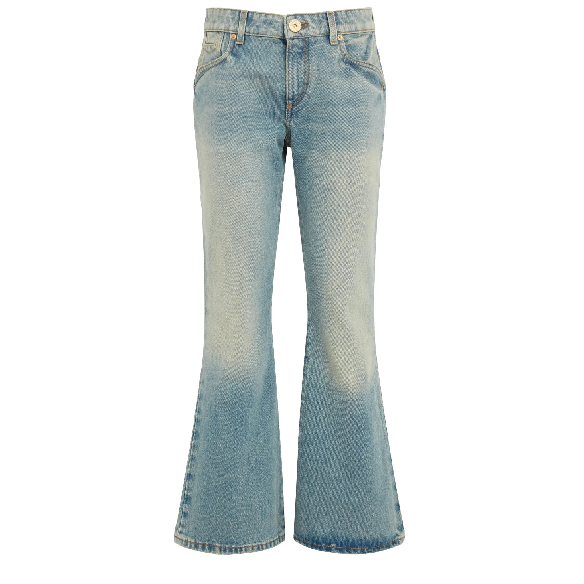 BALMAIN  Jeans in denim blu