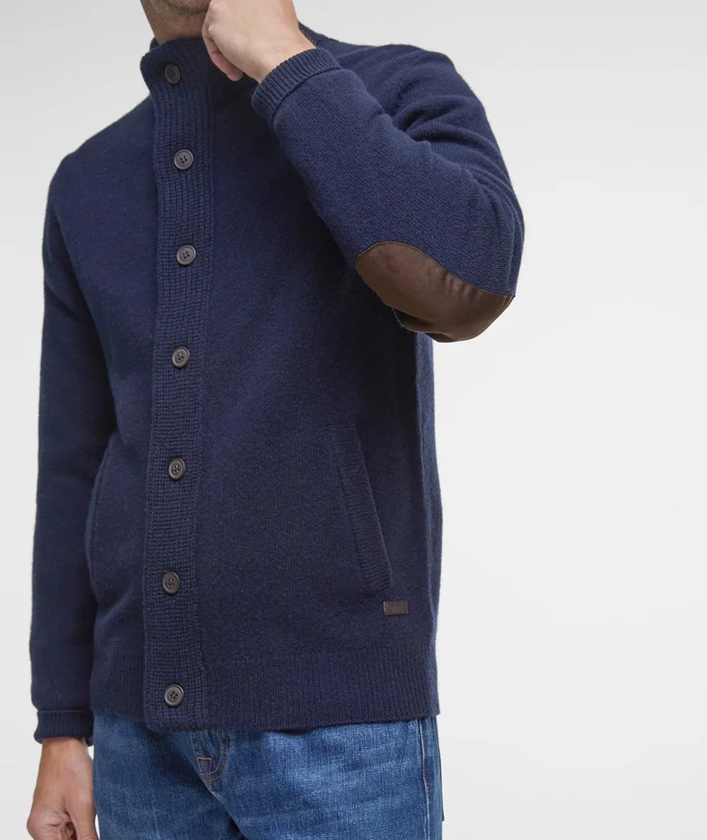 BARBOUR--Cardigan con Zip Patch