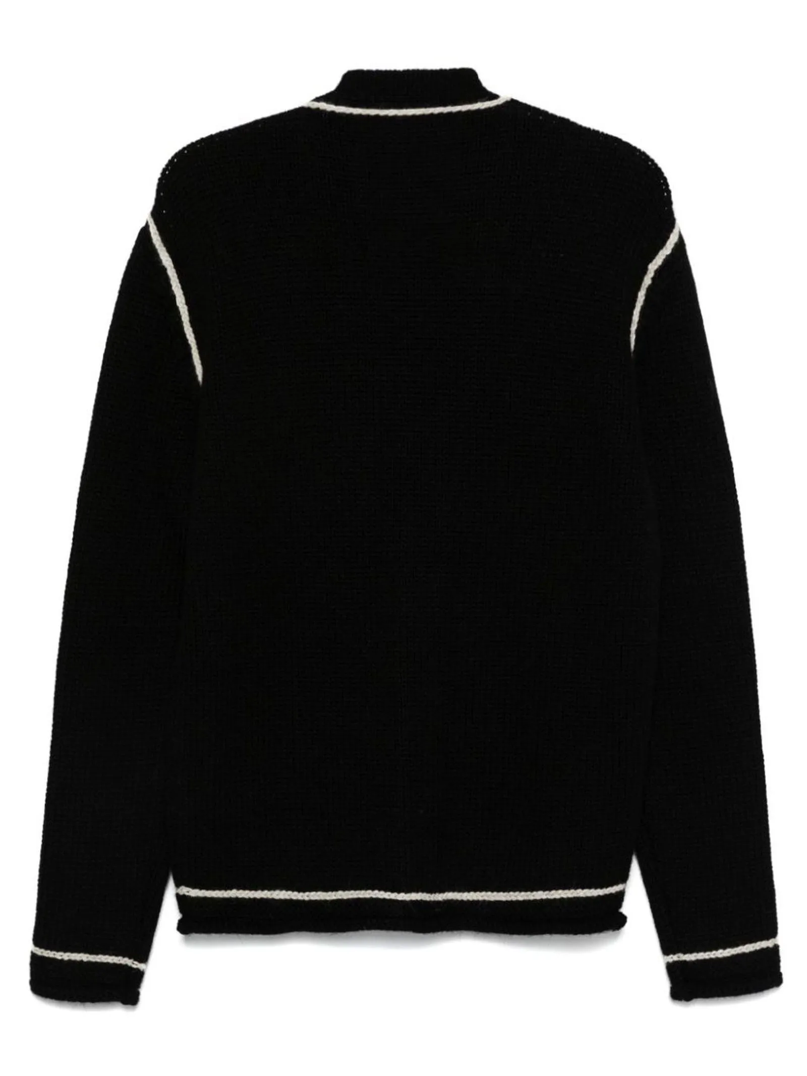 BARENA Abbigliamento,Maglieria Cardigan Mangano in misto lana nero 