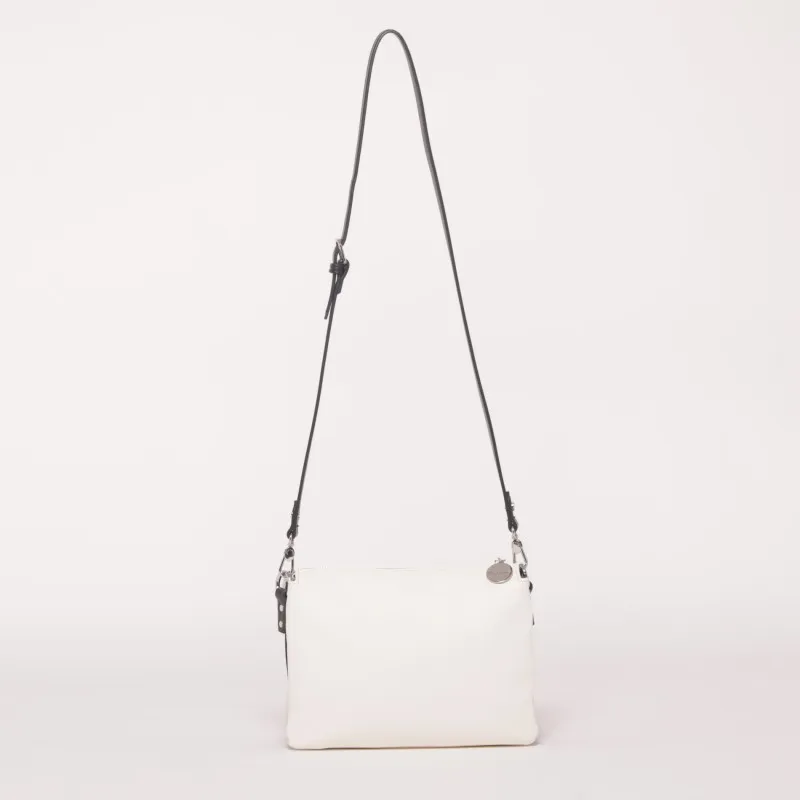 BORSA A TRACOLLA BICOLOR NERO