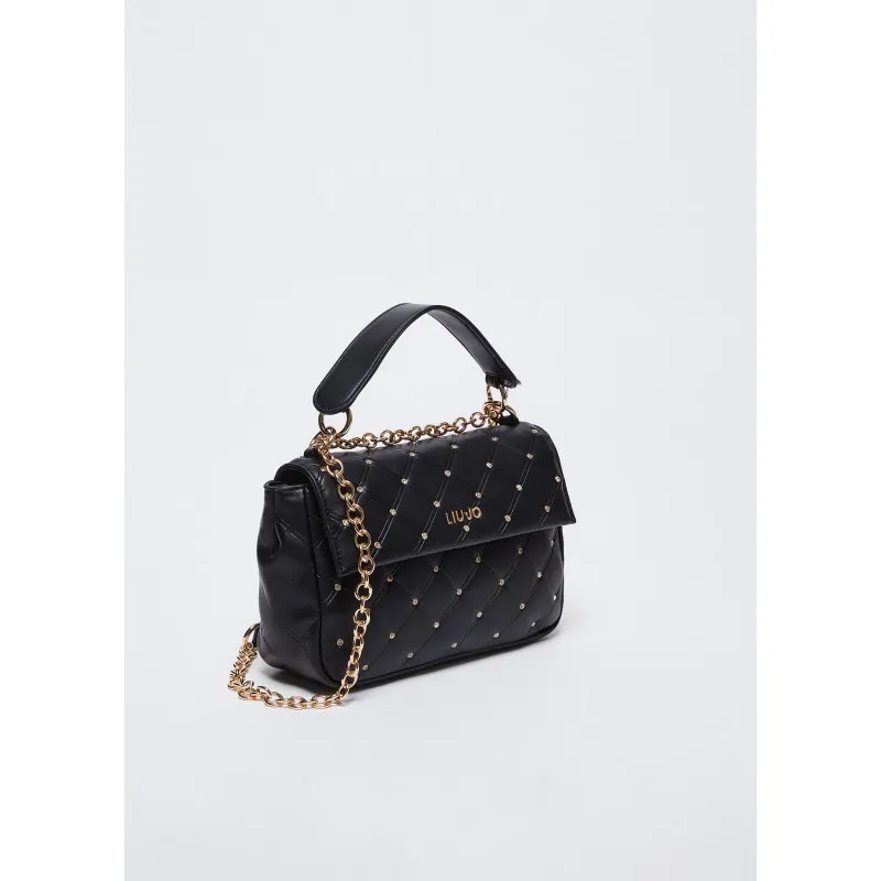 Borsa a tracolla con strass