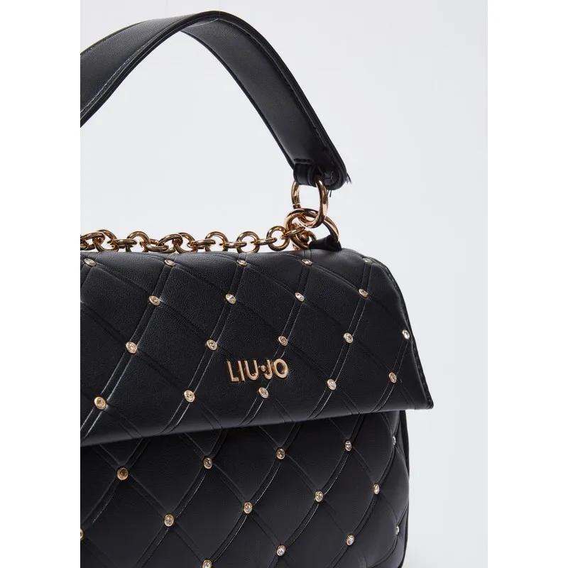 Borsa a tracolla con strass