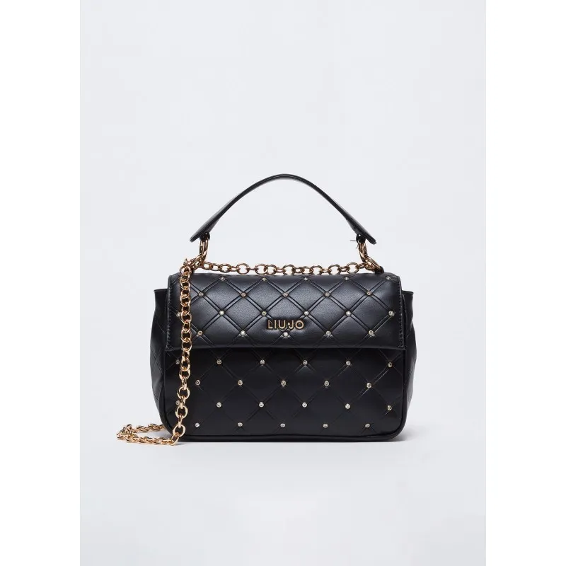 Borsa a tracolla con strass