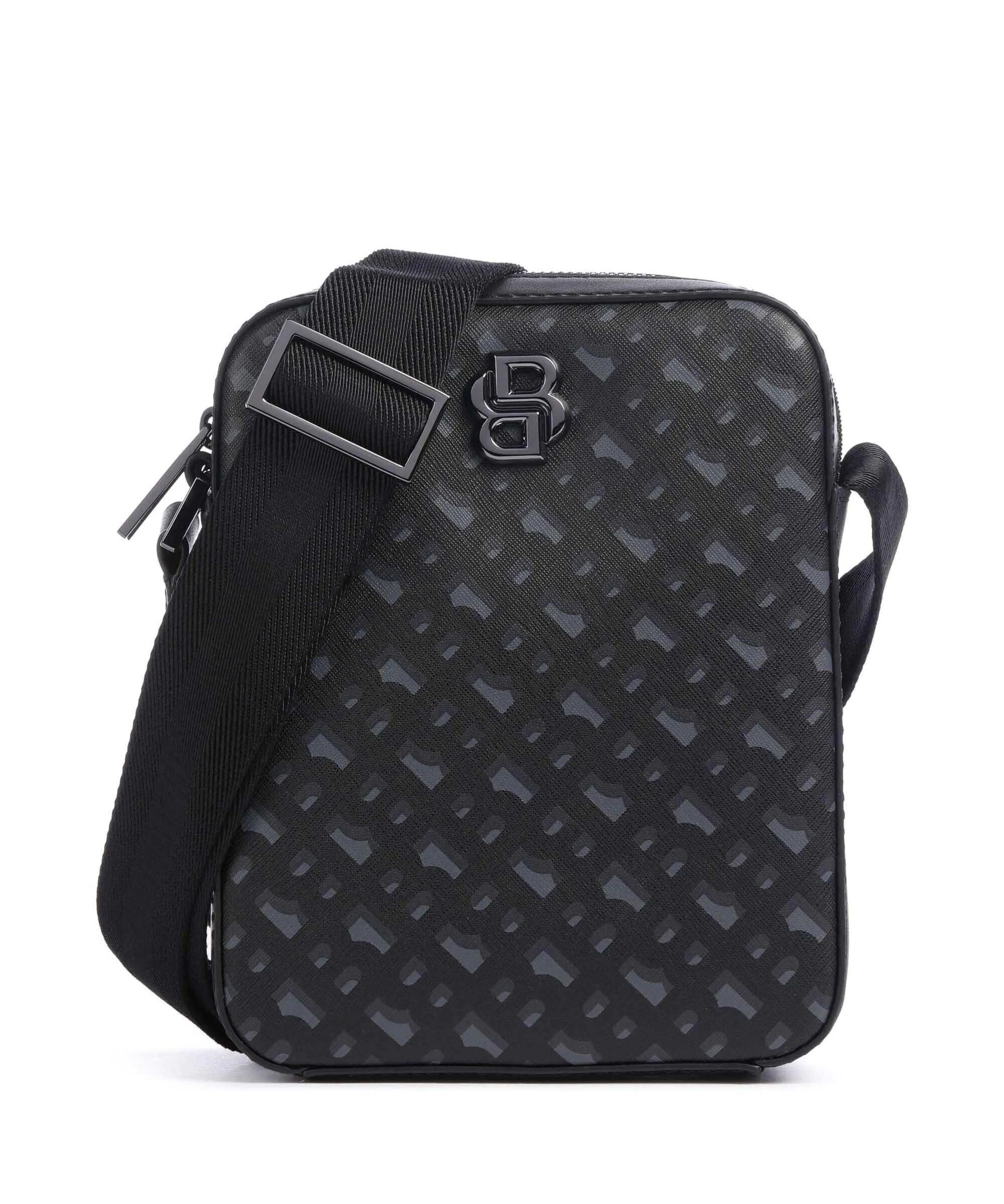  BOSS B Icon Borsa a tracolla pelle sintetica nero/grigio  