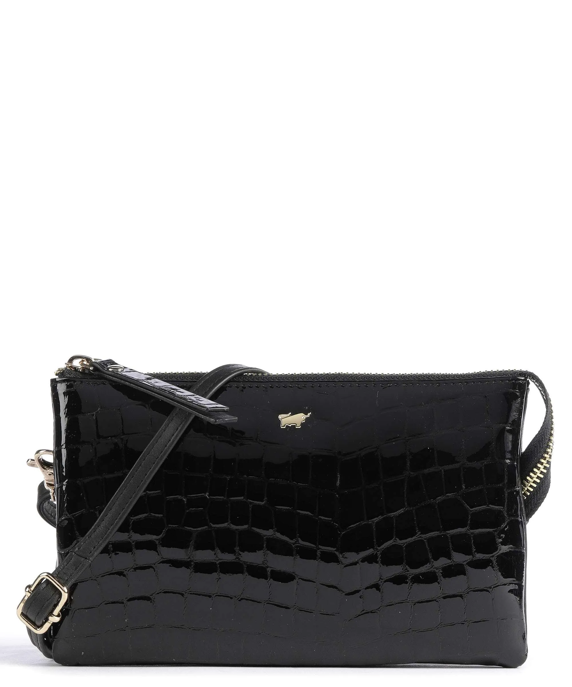  Braun Büffel Verona Borsa a tracolla pelle bovina nero  