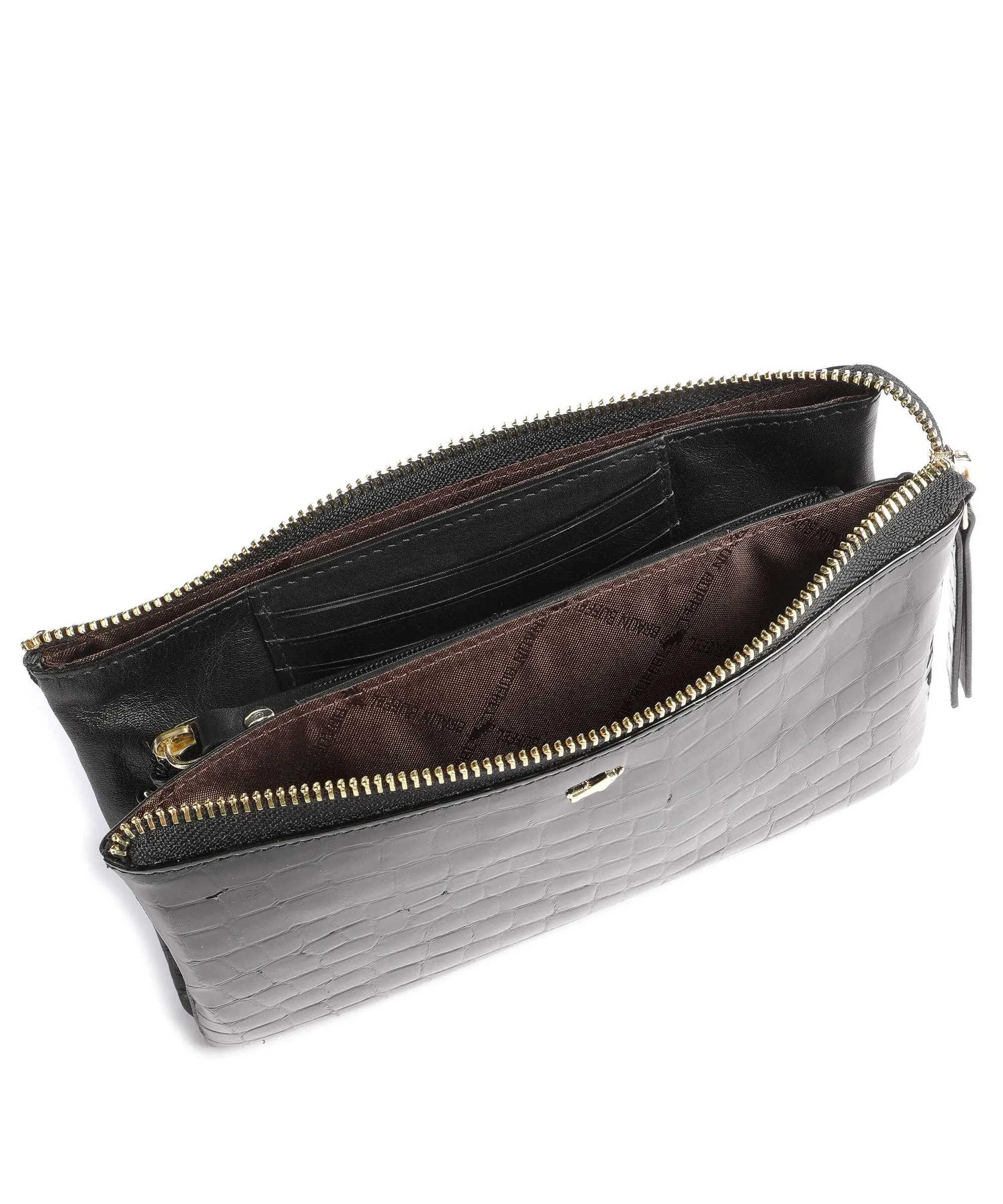  Braun Büffel Verona Borsa a tracolla pelle bovina nero  