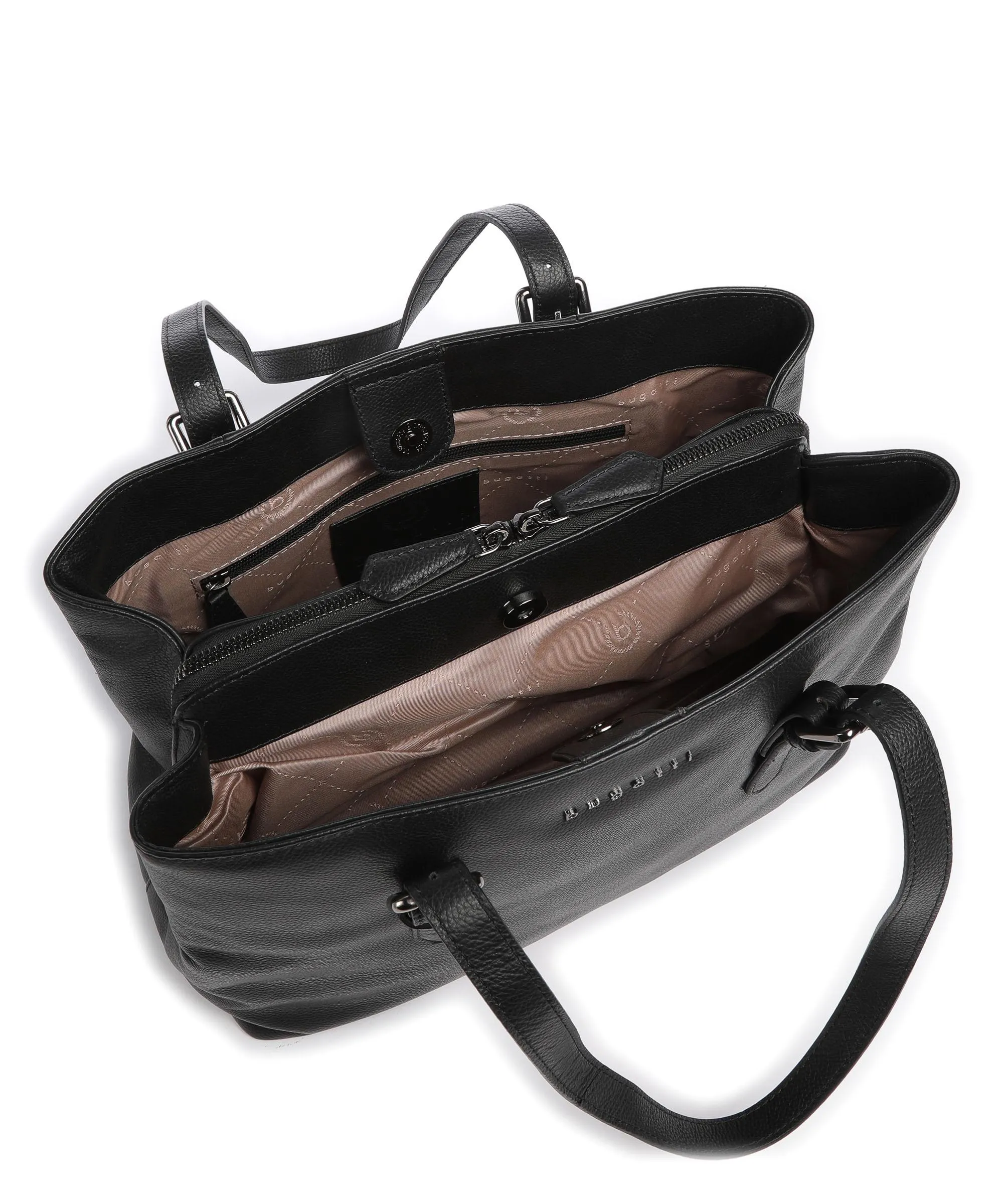  Bugatti Bella Borsa shopper pelle bovina nero  