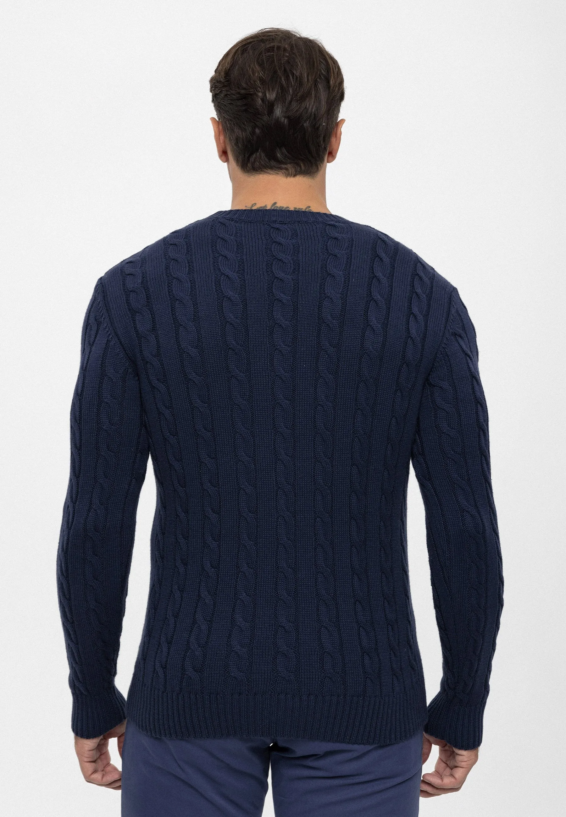 CABLE CNECK - Maglione