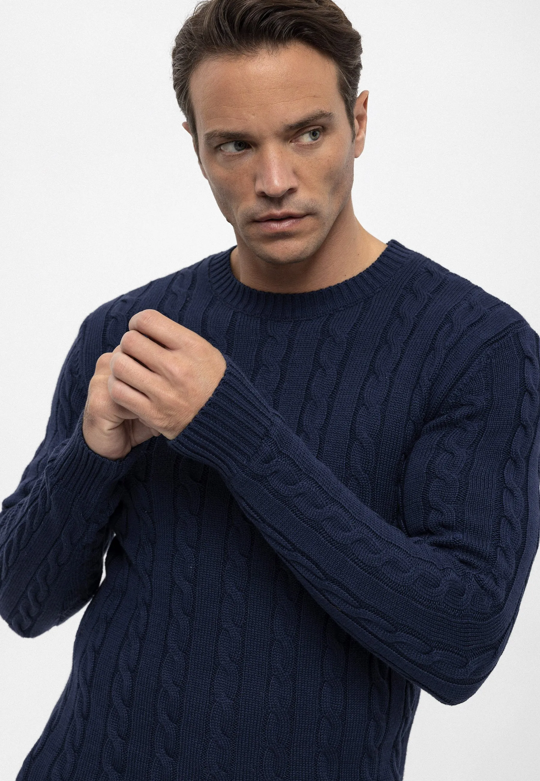CABLE CNECK - Maglione