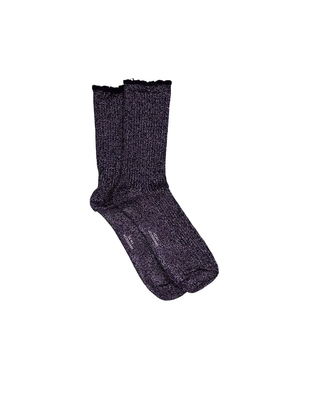 Calzini Donna viola con glitter all over