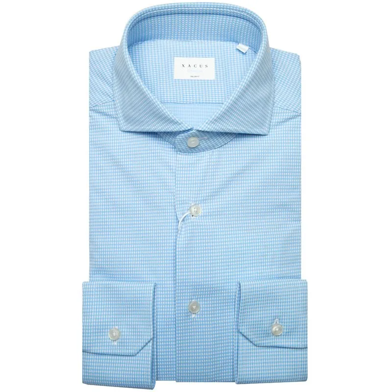 Camicia Active a quadrettini tailor fit 