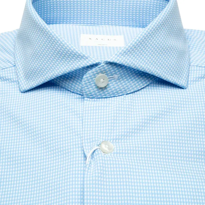 Camicia Active a quadrettini tailor fit 