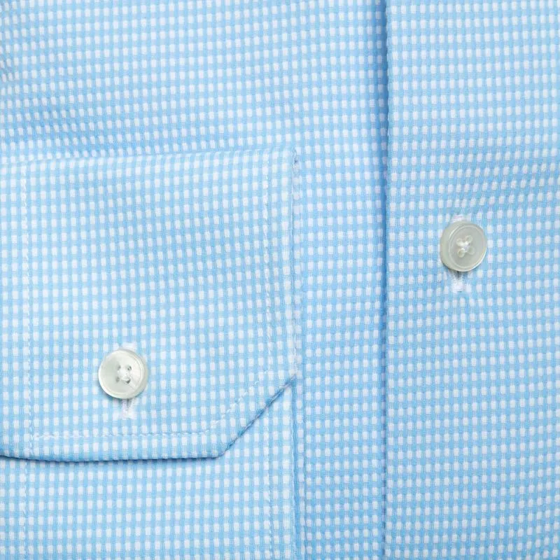 Camicia Active a quadrettini tailor fit 