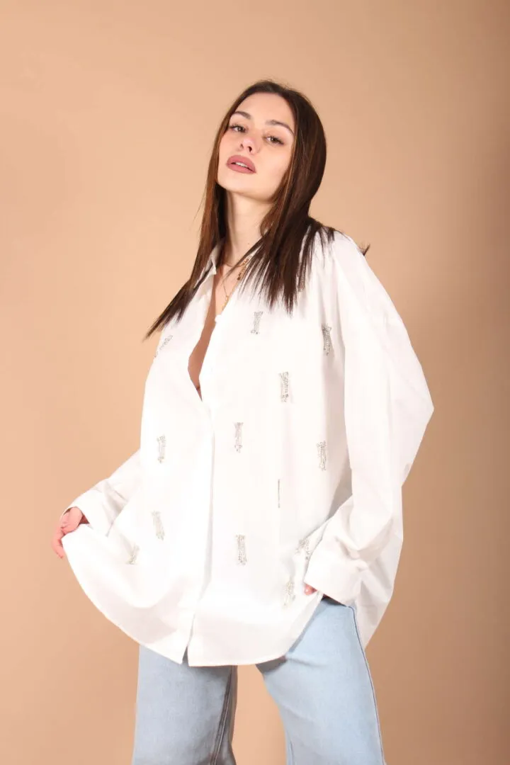 Camicia Over Strass