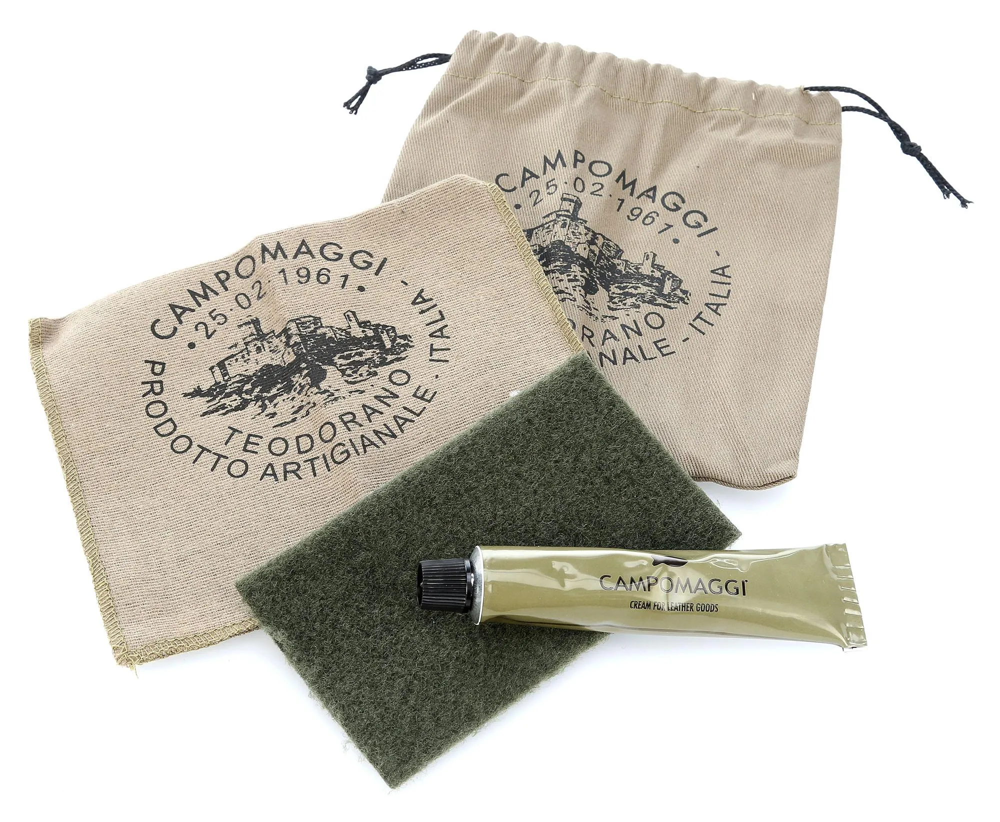  Campomaggi Borsa hobo pelle di vacchetta grana marrone  