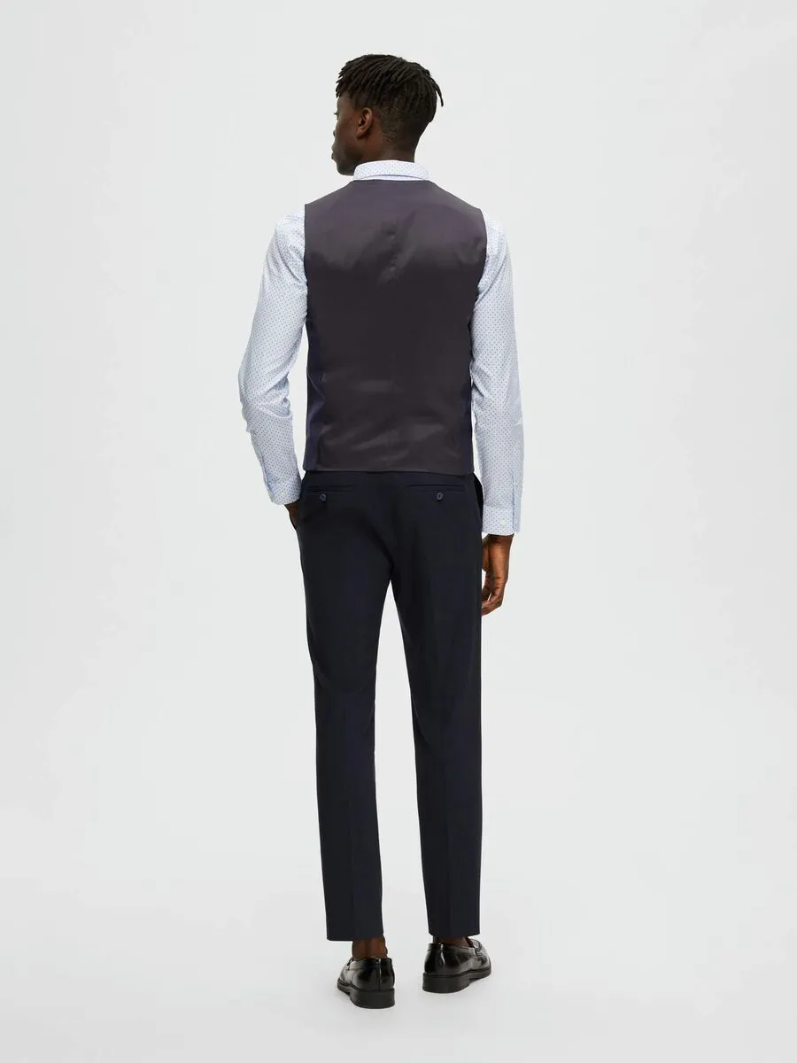 CAPISPALLA E GIACCHE Uomo SELECTED 16089406 LIAM WCT FLAX NAVY BLAZER