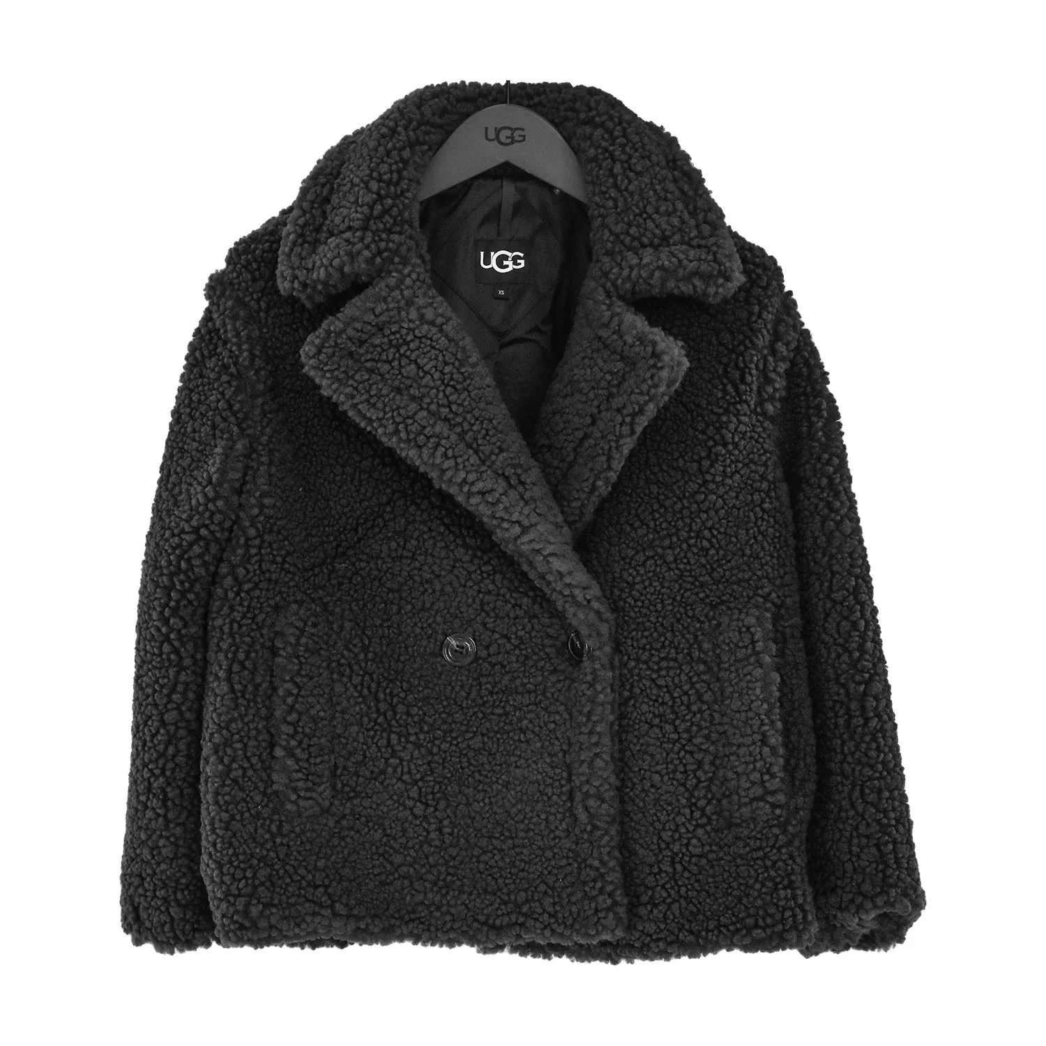 Cappotto Ugg Gertrude Grigio Modello Lungo Fino Ai Fianchi Donna