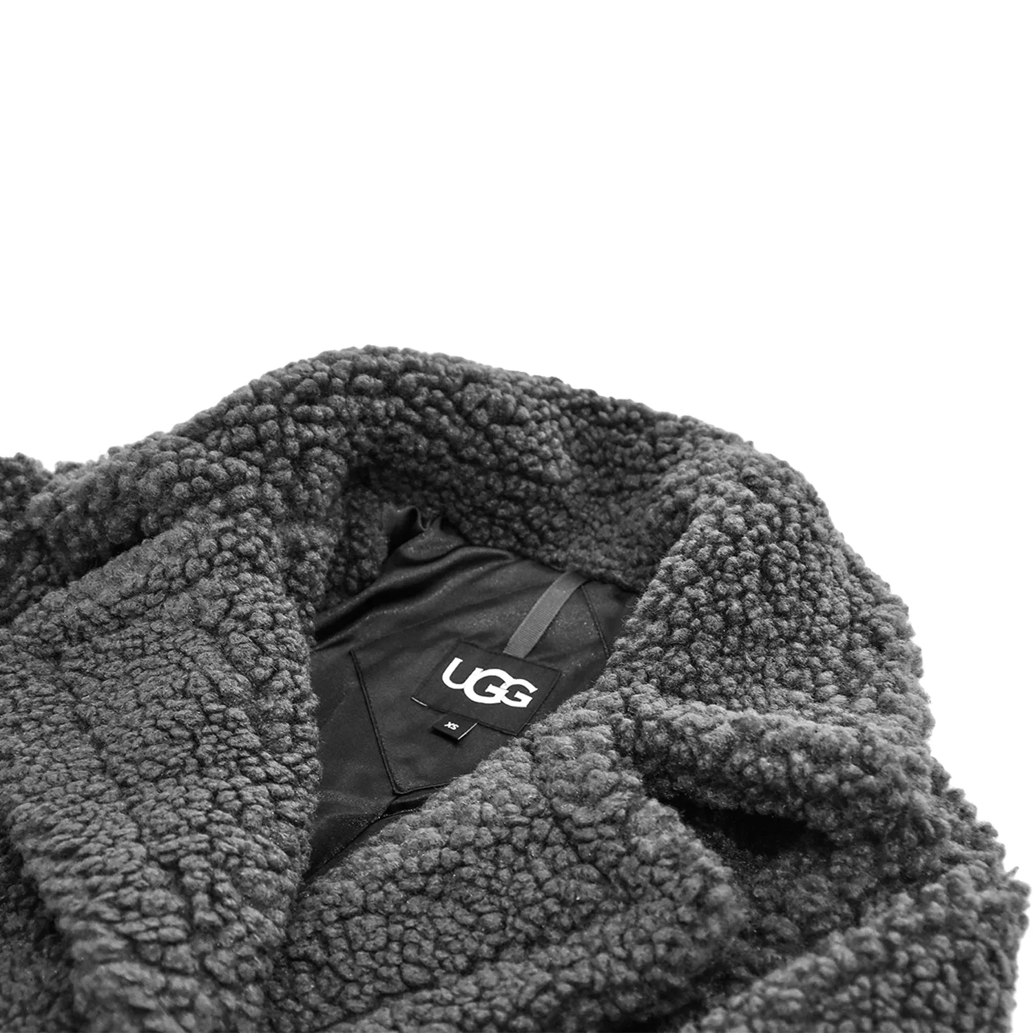 Cappotto Ugg Gertrude Grigio Modello Lungo Fino Ai Fianchi Donna