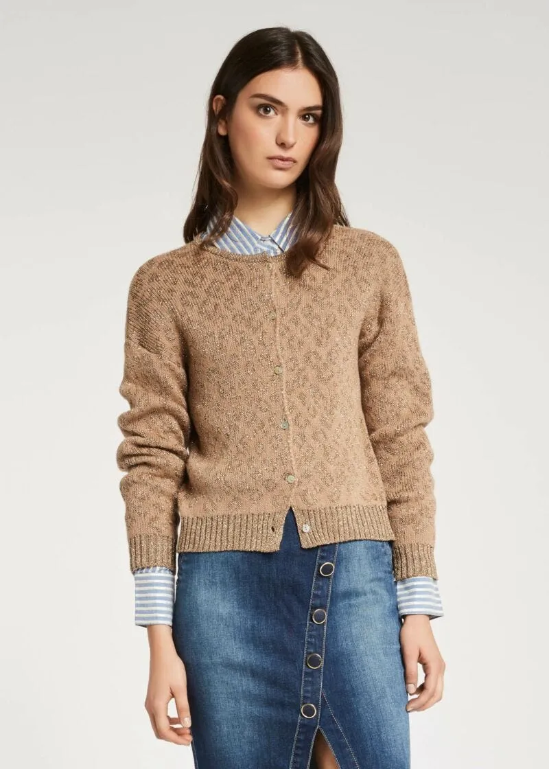 Cardigan animalier