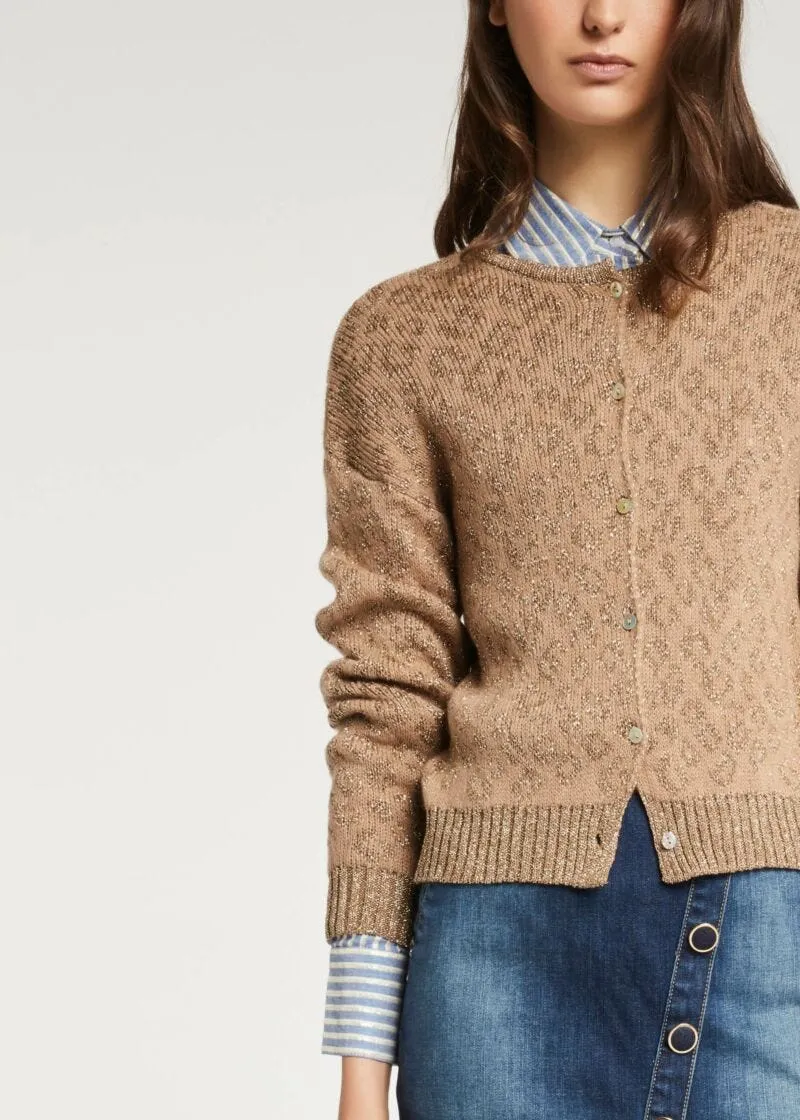 Cardigan animalier