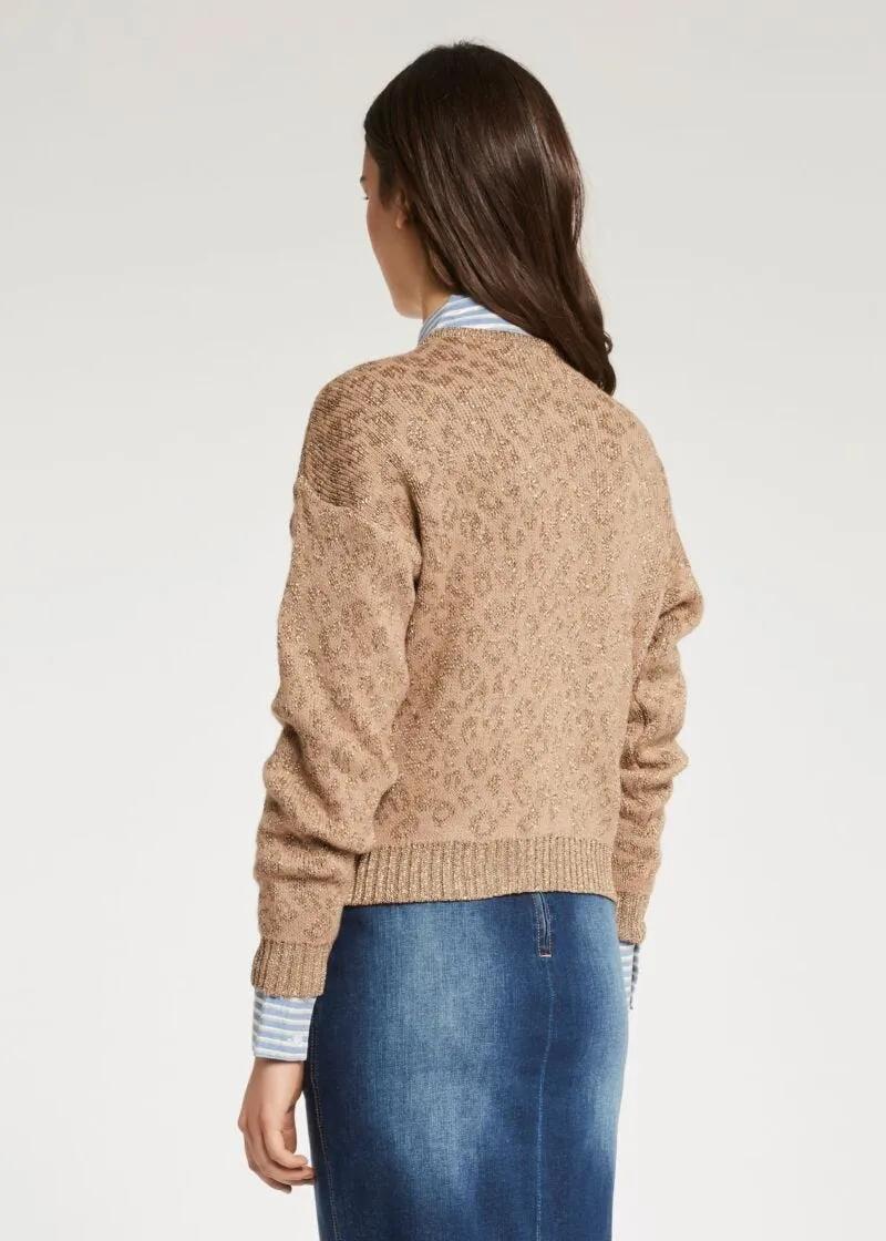 Cardigan animalier